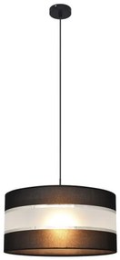 Lampadario a sospensione con filo HELEN 1xE27/15W/230V diametro 40 cm nero/argento