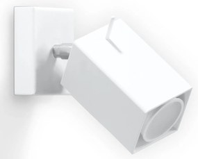 Applique da Parete in Acciaio Verniciato MERIDA GU10 Bianca da interno