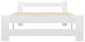 Giroletto bianco in legno massello di pino 100x200 cm