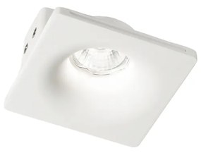 Lampada Da Incasso Moderna Zephyr Gesso Bianco 1 Luce Gu10 D12