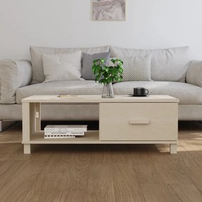 Tavolino hamar miele 100x55x35 cm in legno massello di pino