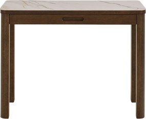 Tavolo consolle beige/marrone scuro con piano in ceramica 40x100 cm Southampton – Actona