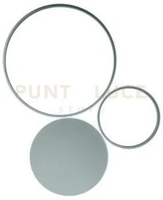 Plafoniera pois silver 4000k 3644lm 42w dimmerabile l.64cm