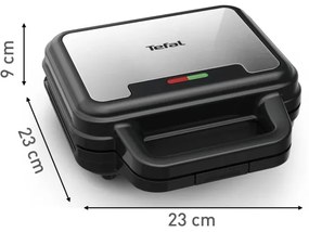 Tefal - Macchina per i panini ULTRA COMPACT 3in1 700W/230V nero/cromo
