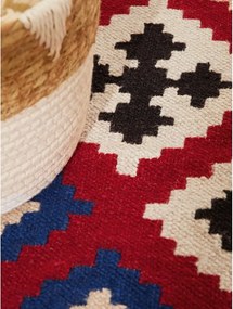 Passatoia rossa in lana reversibile/tessuta a mano 60x190 cm Kamal Rami – Nouristan