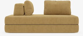 Rift divano letto matrimoniale 2 posti e 3 posti con schienali mobili - materasso alto 24 cm e memory foam in tessuto smacchiabile T31