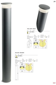 Redo 90073 - Applique a LED da esterno ALGON LED/9W/230V IP65 nero