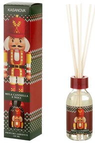 Diffusore per ambienti Mela, cannella e noci con bastoncini 100 ml