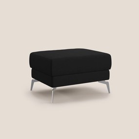 Star Pouf con piedini alti in microfibra impermeabile T11 nero