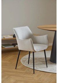 Sedia da pranzo color crema in imbottito Bonita – Actona