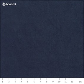 Divano letto angolare in velluto blu scuro (angolo sinistro) Sweet Harmony - Miuform