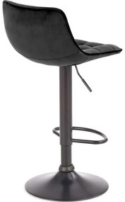 Sgabello bar 106x43 cm nero