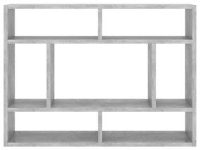 Scaffale a parete grigio cemento 75x16x55 cm legno multistrato