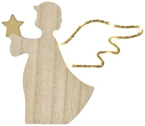 Decorazione natalizia a LED, 8 LED, alimentata da 2 batterie AAA — Angelo