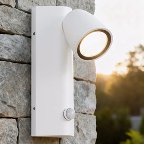 Applique da Esterno GU10 IP65 con Sensore Movimento AXIS - Bianca