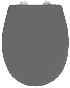 WENKO 24572100-WC sedile WC VORNO NEO 46x37 cm grigio/argento