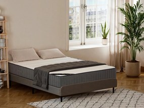 Materasso matrimoniale ibrido a molle insacchettate 7 zone e schiuma alta resilienza 160x200 cm sp. 24 cm - AUDACE di PALACIO