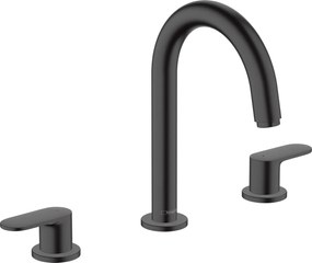 Miscelatore lavabo 3 fori con piletta Nero Opaco Hansgrohe Vernis Blend 71553670