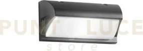 Applique biemissione atlanta antracite 1 luce attacco e27 ip54 25,5...