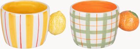 Set di 2 tazze con manico agrumi Fruit Life 2 pz