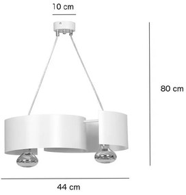 Lampadario a Sospensione VIXON 2 WHITE o Black Colore del corpo Bianco