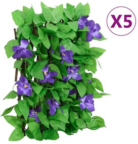 Traliccio Edera Artificiale Espandibile 5 Pz Verde 180x20 Cm /