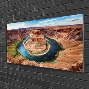 Quadro di vetro Paesaggio del Grand Canyon 100x50 cm