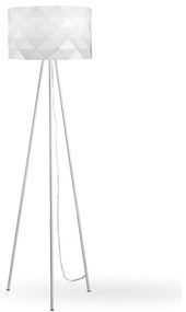Lampada Da Terra Treppiede 1 Luce Prisma In Polilux Bianco H146 Made In Italy