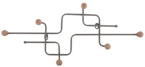 Attaccapanni da parete grigio in metallo 60,5 cm Metro – PT LIVING