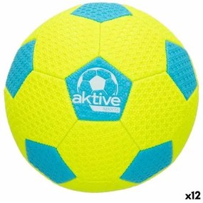 Pallone da spiaggia Aktive Neon 5 PVC Gomma (12 Unità)