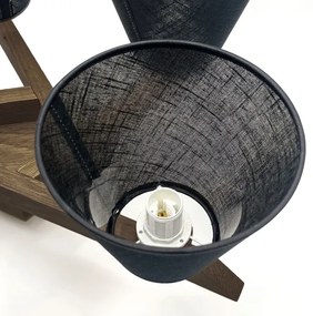 Brilagi - Lampadario LED ANTHONY 5xE14/40W/230V rovere/noce nero