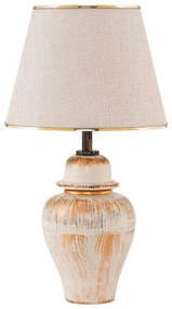Lampada da tavolo RAMZES 1xE27/40W/230V crema/oro