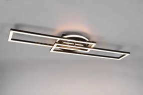 Twister plafoniera led 30w 4500lm, 2700 - 6000k rettangolare nera o...