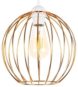 Lampadario a sospensione con filo MATT 2xE27/60W/230V ragno bianco/rame