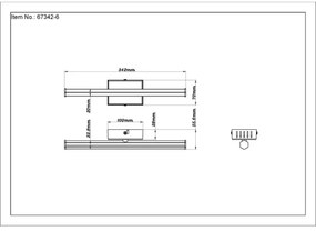 Globo 67342-6 - Plafoniera LED KIRINA LED/6W/230V 3000K nero