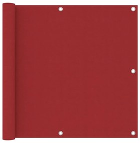 Paravento Da Balcone Rosso 90x300 Cm İn Tessuto Oxford /