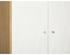 Armadio bianco 80x190 cm Mia - Woodman