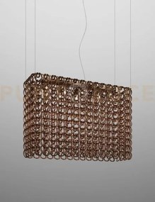 Giogali sospensione re1 cristallo rame e bronzo opaco 10 luci attac...