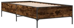 Giroletto rovere fumo 90x190 cm in legno multistrato e metallo