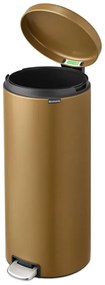 Cestino per la spazzatura color ottone in acciaio con pedale 30 l NewIcon – Brabantia