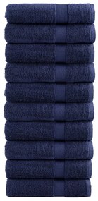 Asciugamani Doccia Solund 10 Pz Blu Navy 70x140 Cm 600gsm /