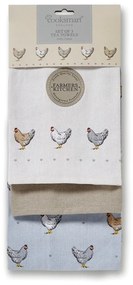 Set di strofinacci in cotone 3 pz 45x65 cm Farmers Kitchen – Cooksmart ®