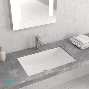 Lavabo Sotto Piano Da 51x38,5 Cm Bianco Lucido