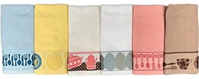 Set 6 pz Strofinacci in Cotone Vingi New Kitchen  Colore Multicolor