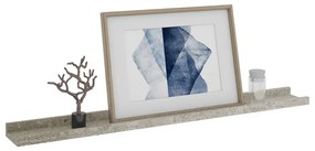 Mensole da parete 4 pz grigio cemento 80x9x3 cm