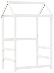 Giroletto con panca e tetto bianco 90x200 cm in legno di pino