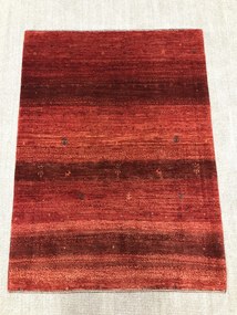 Loribaft Tappeto 130x100 Rosso (Iran) Annodato A Mano