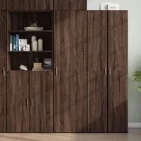 Credenza Rovere Marrone 50x42,5x185 cm in Legno Multistrato 3281419