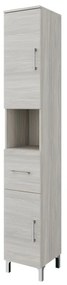 Colonna per mobile bagno SYMOA 1 cassetto 2 ante P 33.5 x L 31.5 x H 196 cm rovere grigio legno