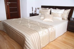 Copriletto di qualità colore beige con un tocco di lusso Larghezza: 200 cm | Lunghezza: 220 cm